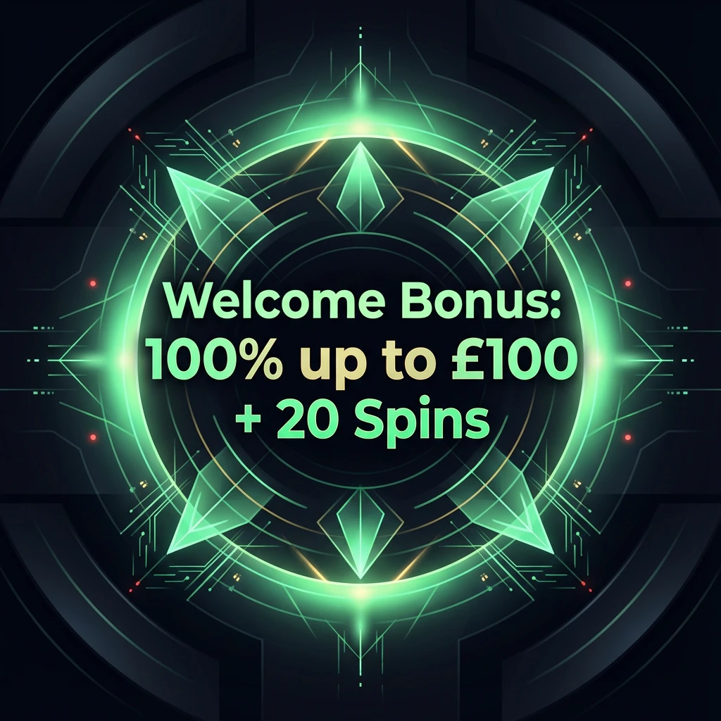 Welcome Bonus: 100% up to £100 + 20 Spins